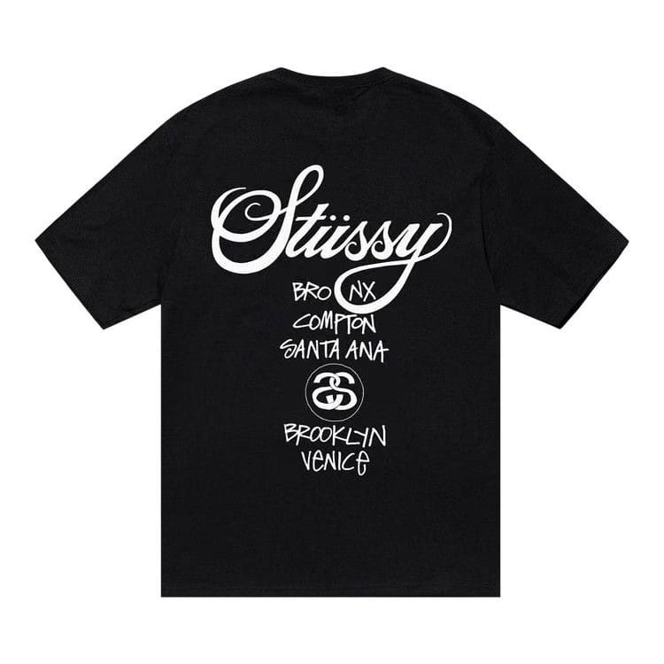 Stussy World Tour T-Shirt Black