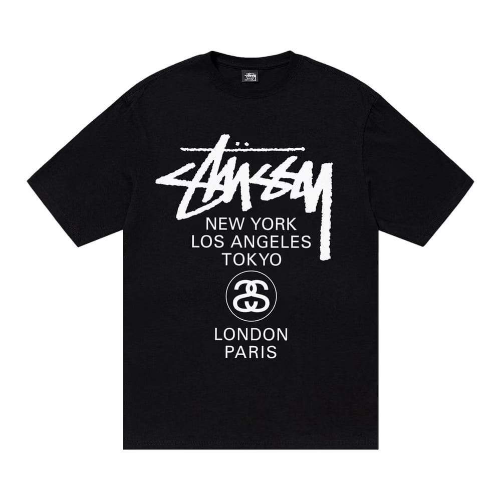 Stussy World Tour T-Shirt Black