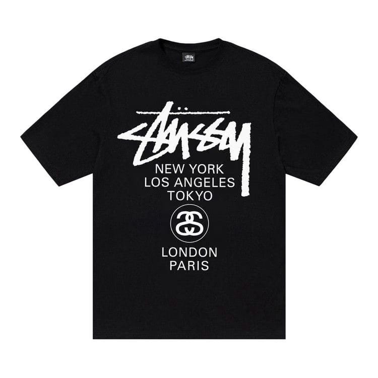 Stussy World Tour T-Shirt Black