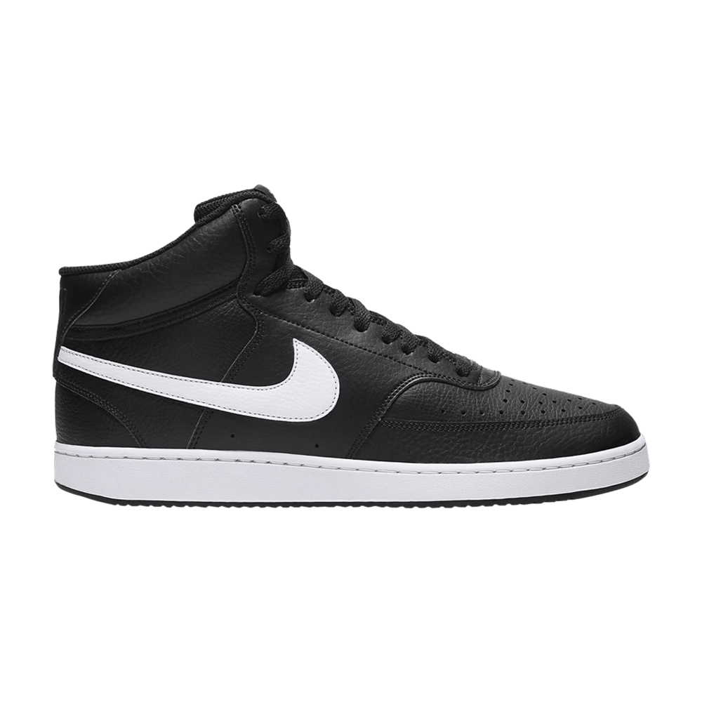 Men's Court Vision Mid 'Black White'