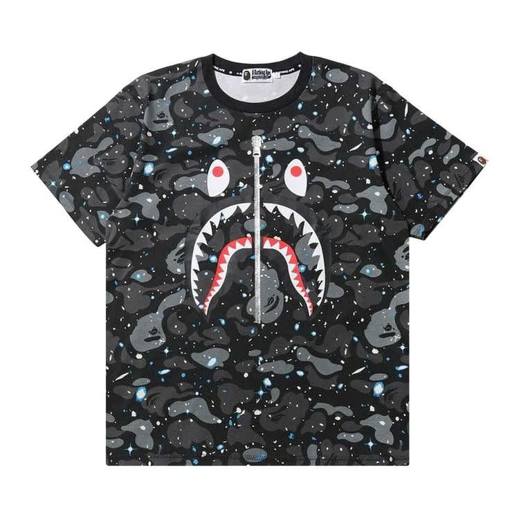 BAPE Space Camo Shark T-Shirt Black