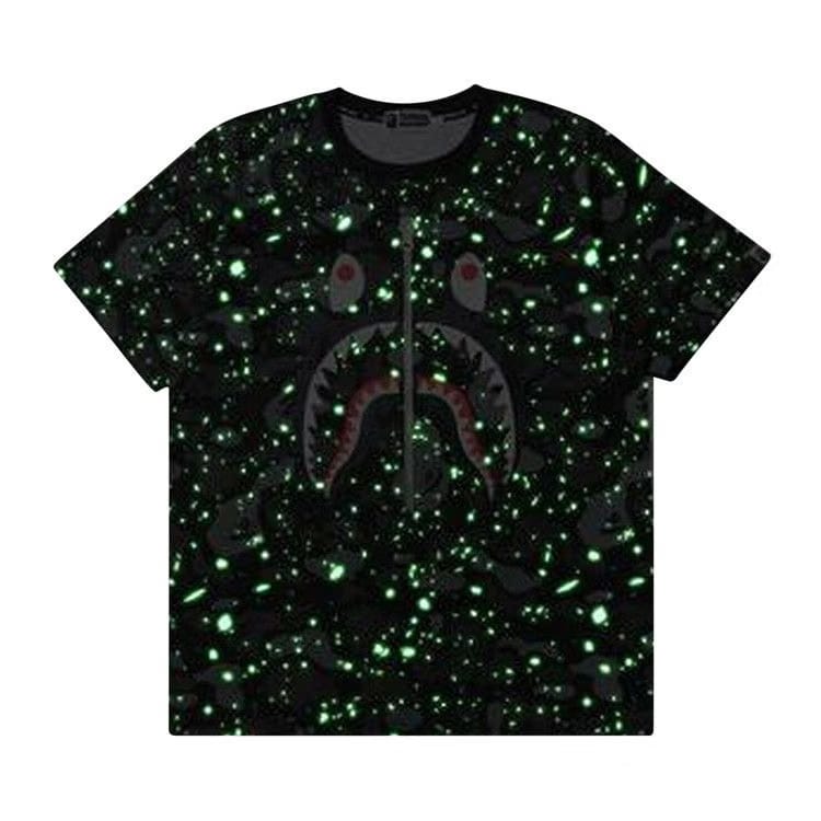 BAPE Space Camo Shark T-Shirt Black