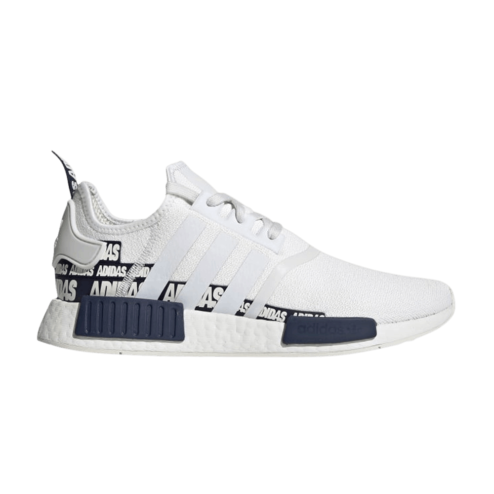 Men's NMD_R1 'Wordmark Heel Stripe - Crystal White Navy'