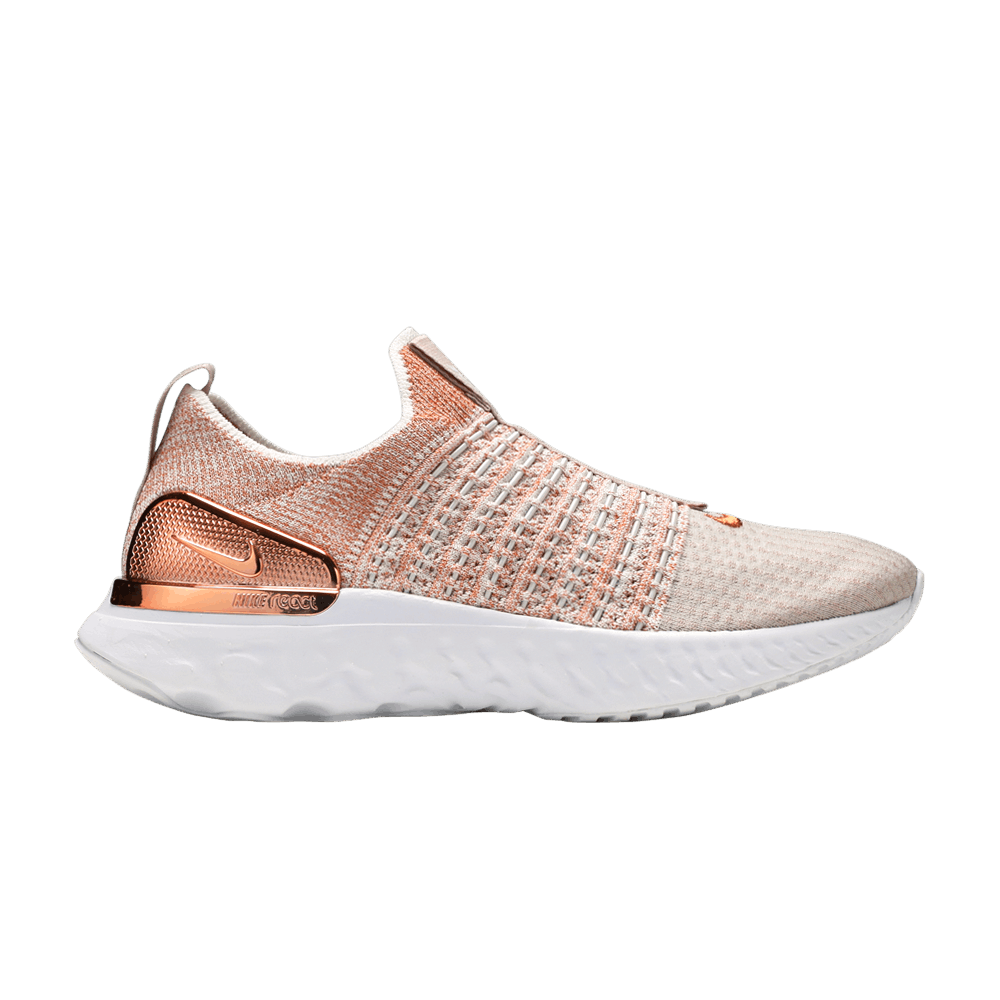 Women's React Phantom Run Flyknit 2 Premium 'Fossil Stone Metallic Red Bronze'