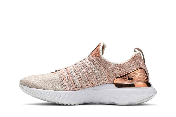 Women's React Phantom Run Flyknit 2 Premium 'Fossil Stone Metallic Red Bronze'