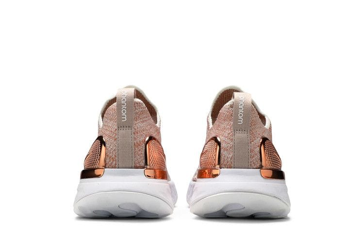 Women's React Phantom Run Flyknit 2 Premium 'Fossil Stone Metallic Red Bronze'