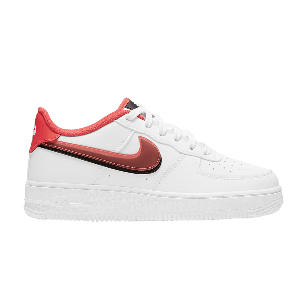 Air Force 1 LV8 GS 'Double Swoosh - Bright Crimson'
