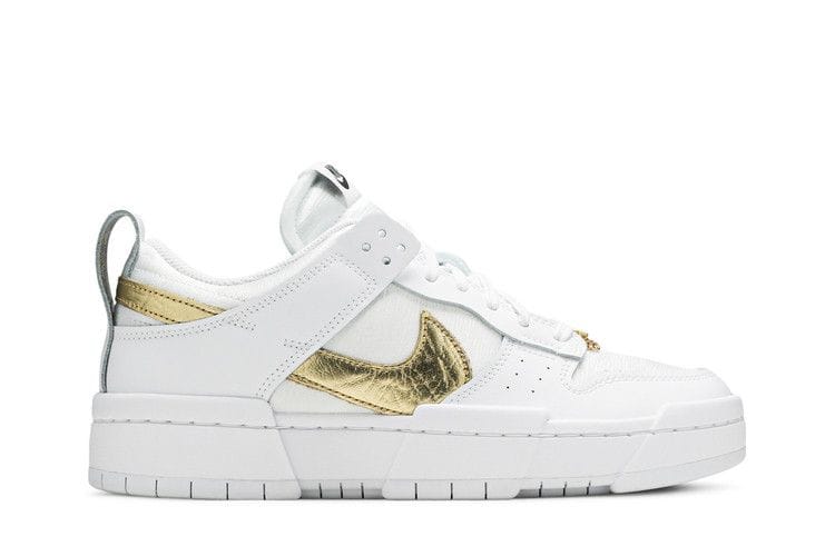 Women's Dunk Low Disrupt 'White Metallic Gold'