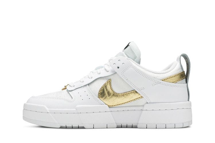 Women's Dunk Low Disrupt 'White Metallic Gold'