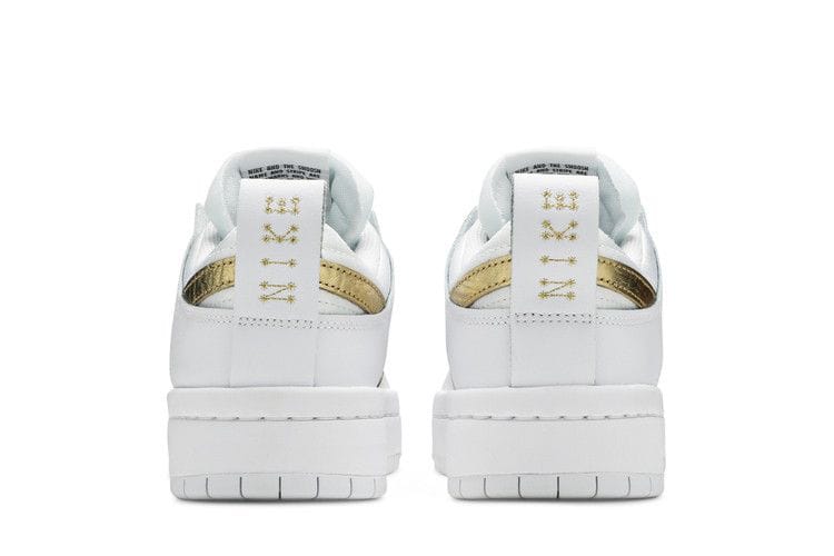 Women's Dunk Low Disrupt 'White Metallic Gold'