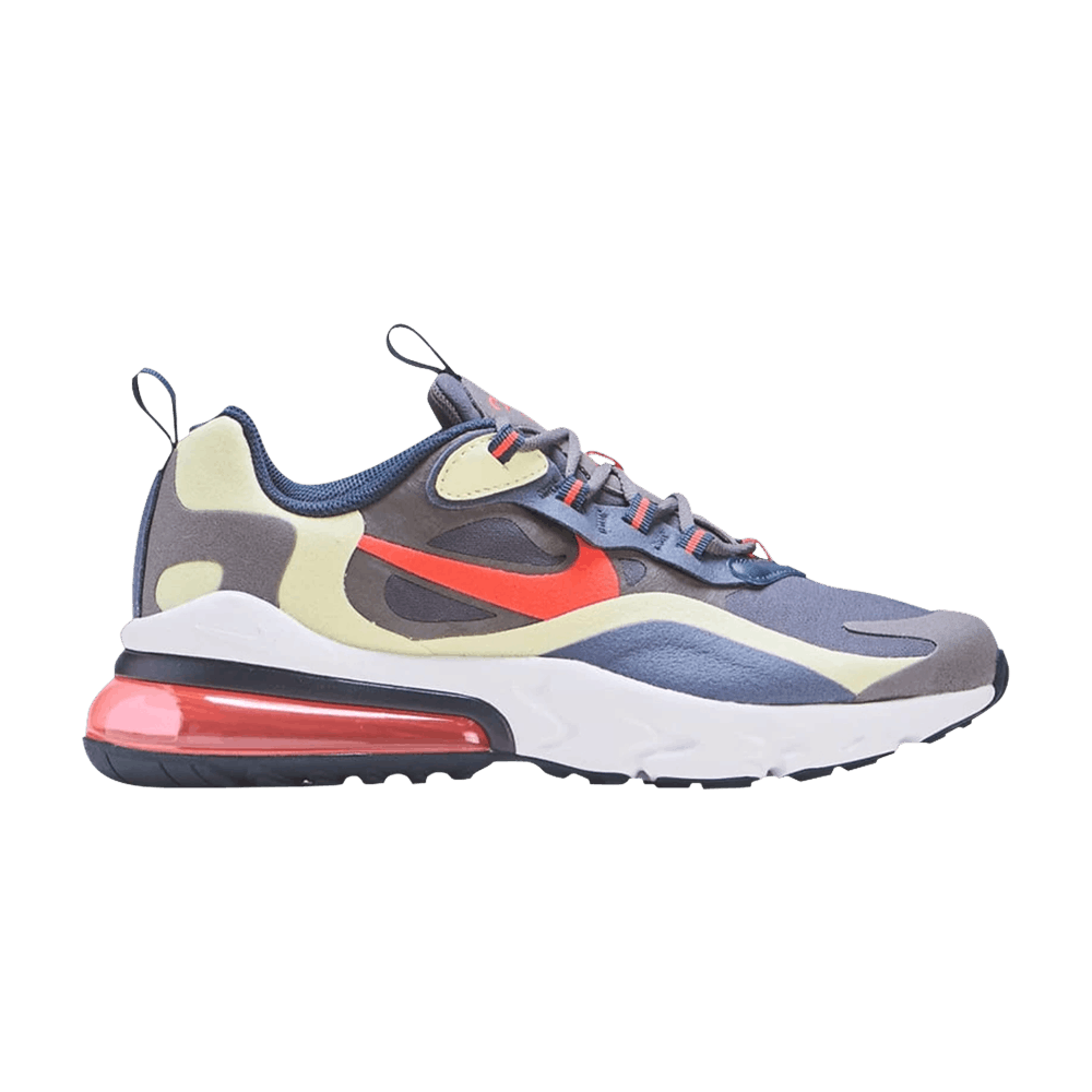 Air Max 270 React GS 'Iron Grey Lime Crimson'