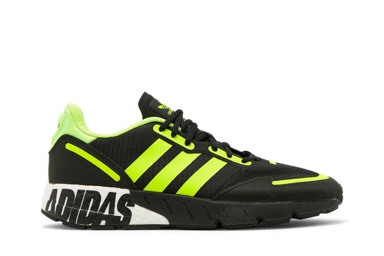 Men's ZX 1K Boost 'Bold Logo Graphic - Black Solar Yellow'