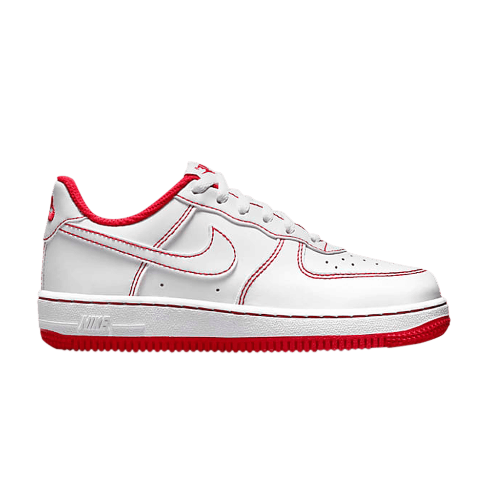 Force 1 PS 'Contrast Stitch - White University Red'