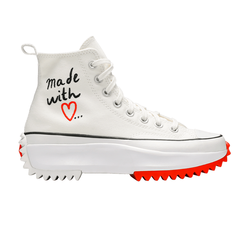 Women's Run Star Hike High 'Made With Love - White'