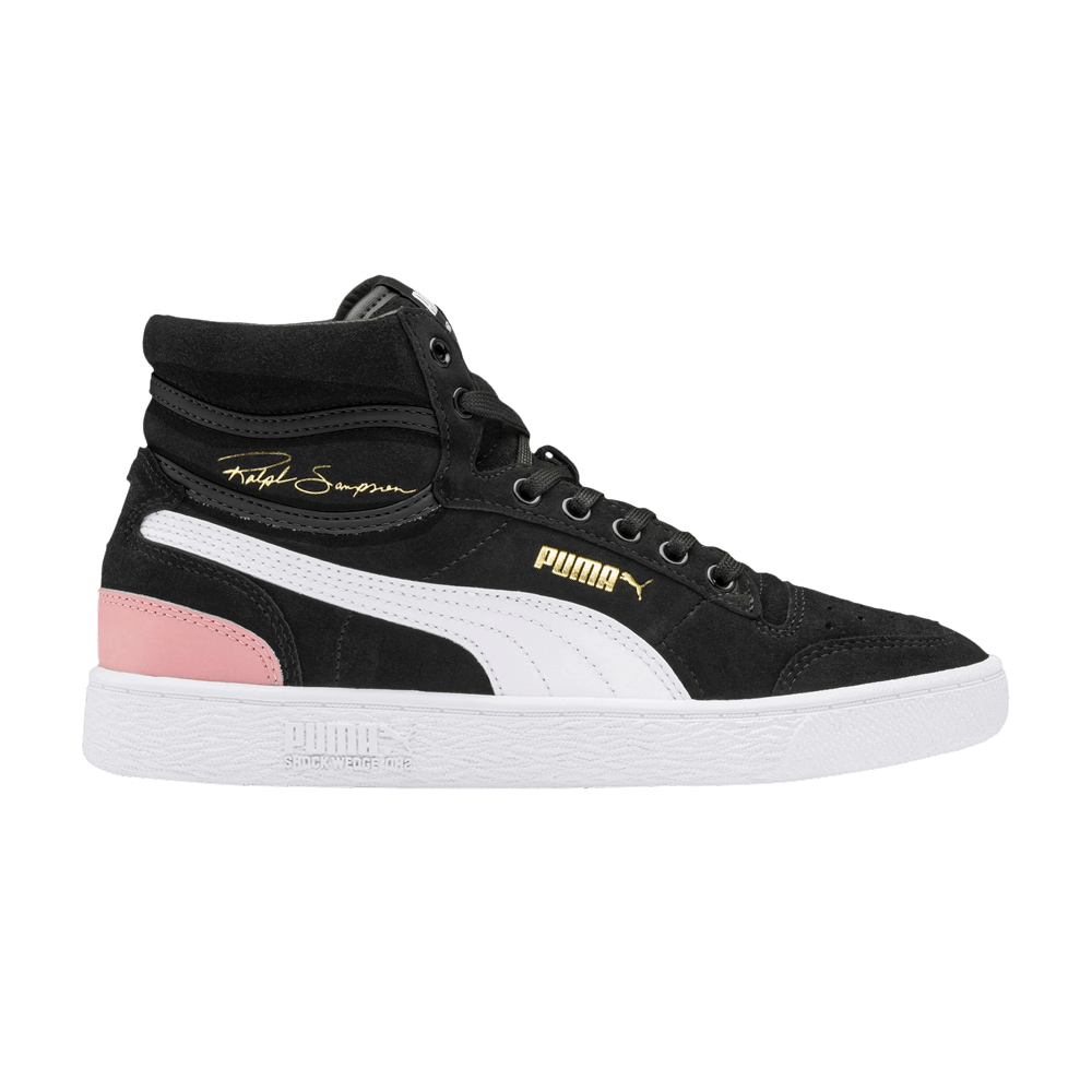 Women's Ralph Sampson Mid Suede 'Black Bridal Rose'