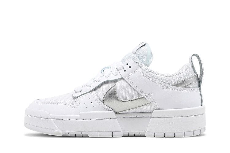 Women's Dunk Low Disrupt 'White Metallic Silver'