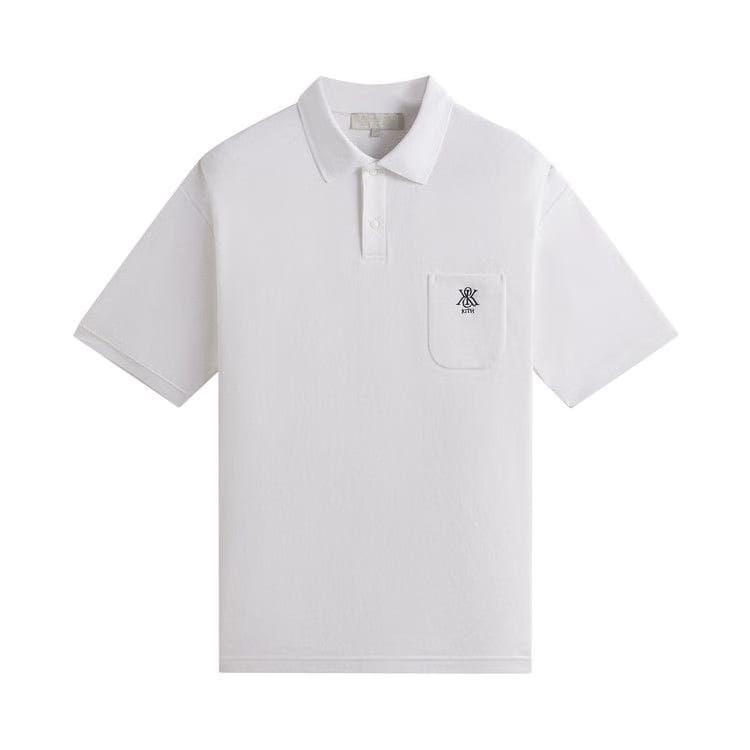 Kith Ethan Pique Polo White