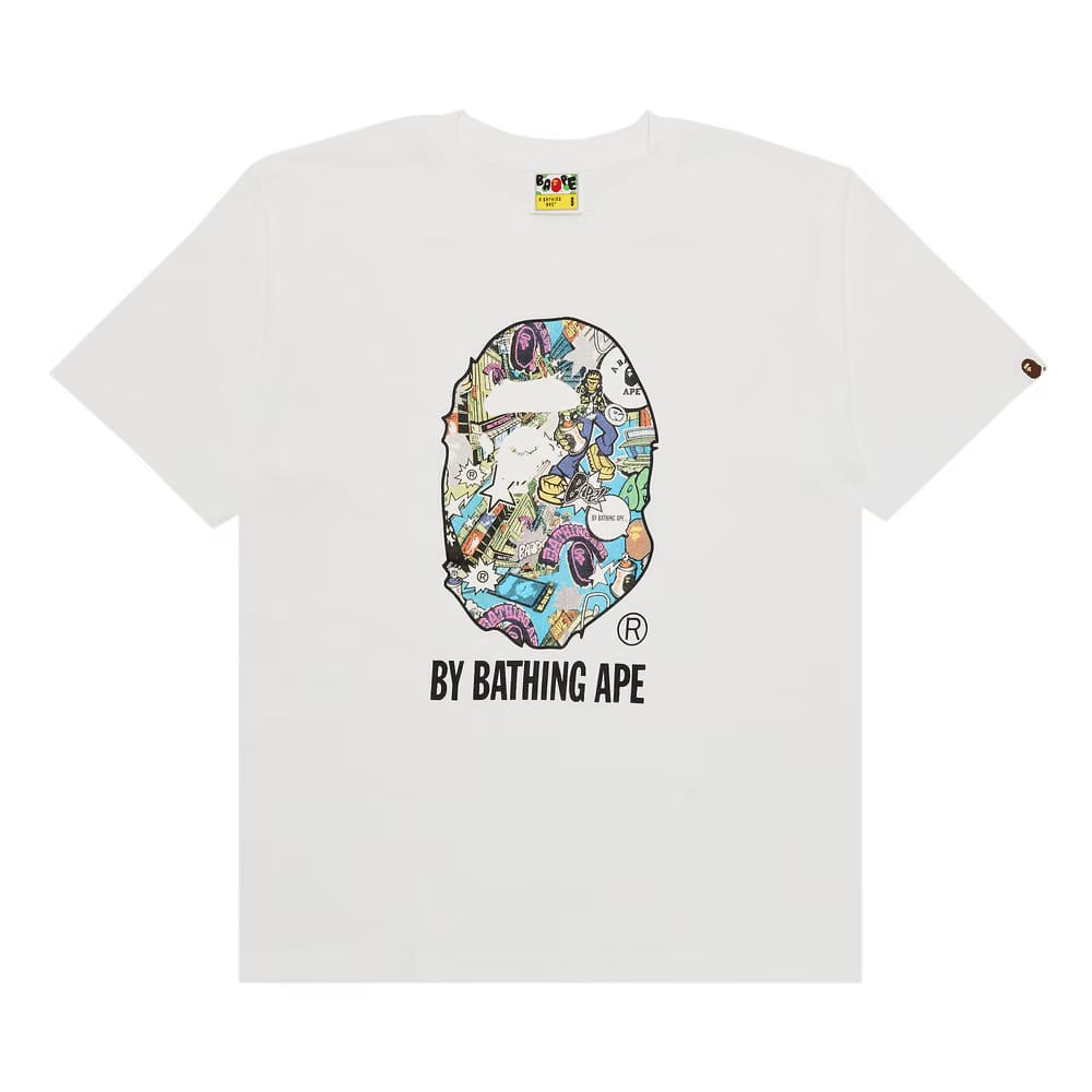 BAPE Comic Art Ape Head T-Shirt White