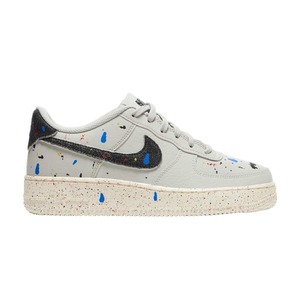 Air Force 1 LV8 3 GS 'Paint Splatter - Light Bone'
