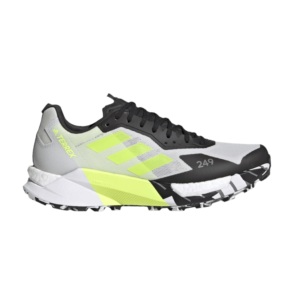 Women's Terrex Agravic Ultra Trail 'White Solar Yellow'