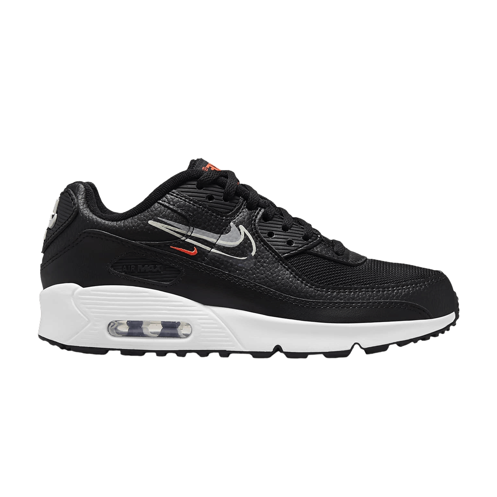 Air Max 90 GS 'Black Bright Crimson'