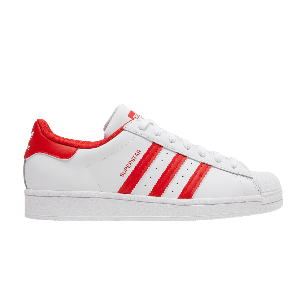 Men's Superstar 'White Vivid Red'