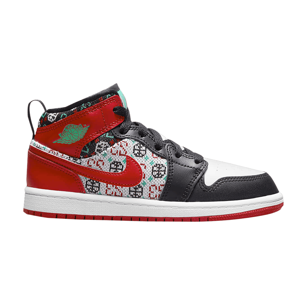 Air Jordan 1 Mid SE PS 'Ugly Christmas Sweater'
