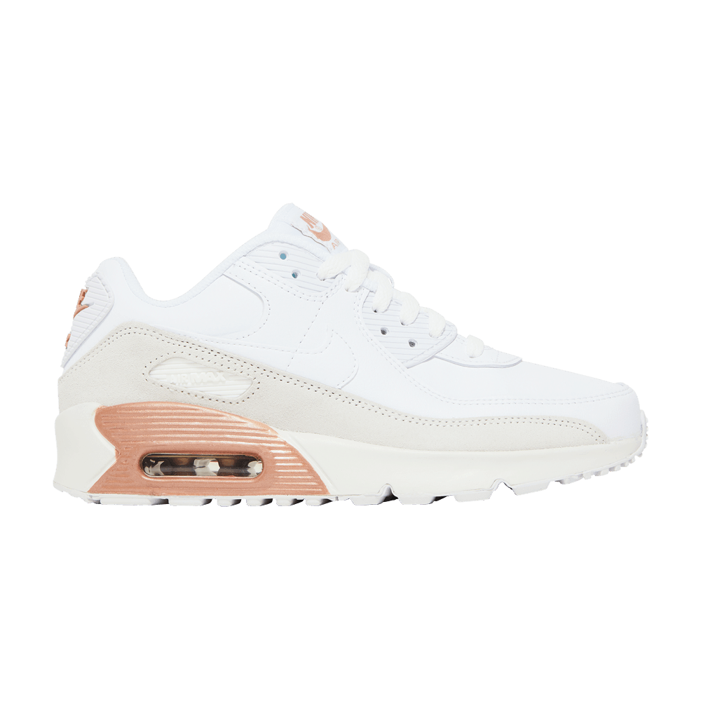 Air Max 90 Leather GS 'White Metallic Red Bronze'