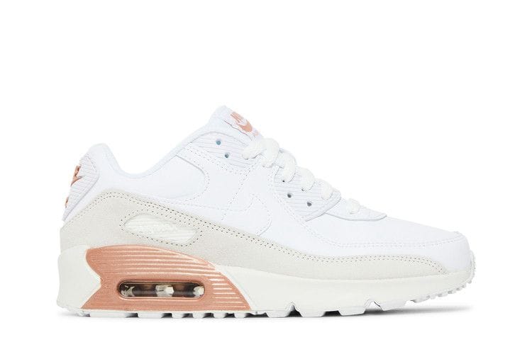 Air Max 90 Leather GS 'White Metallic Red Bronze'