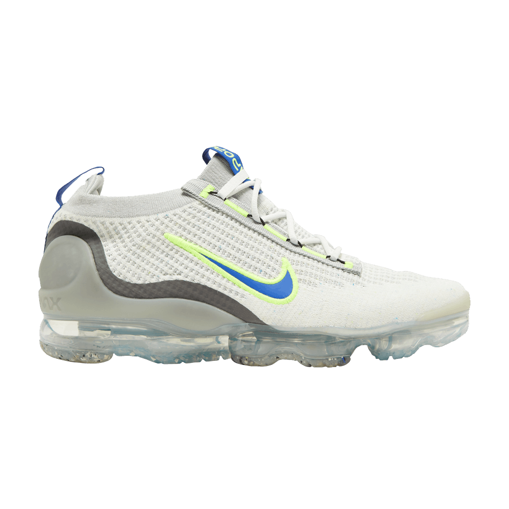 Men's Air Vapormax 2021 Flyknit 'White Volt Hyper Royal'
