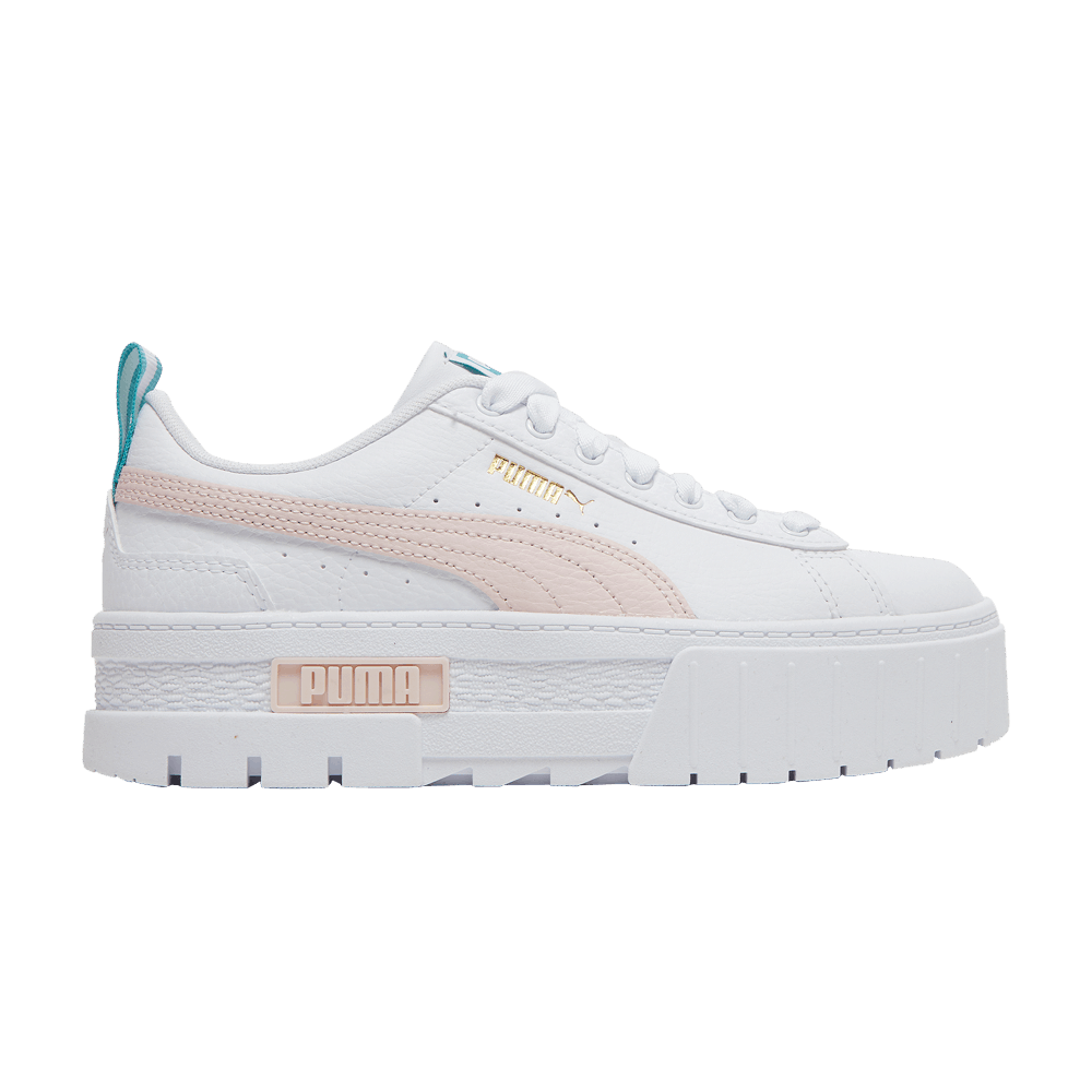 Mayze Leather Jr 'White Chalk Pink'