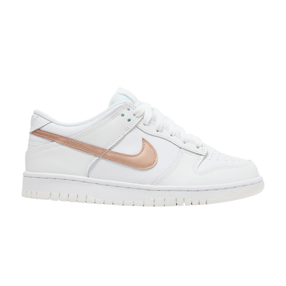 Dunk Low GS 'White Metallic Red Bronze'