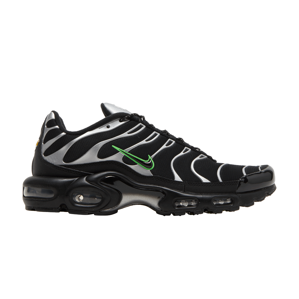 Men's Air Max Plus 'Black Silver Green Strike'