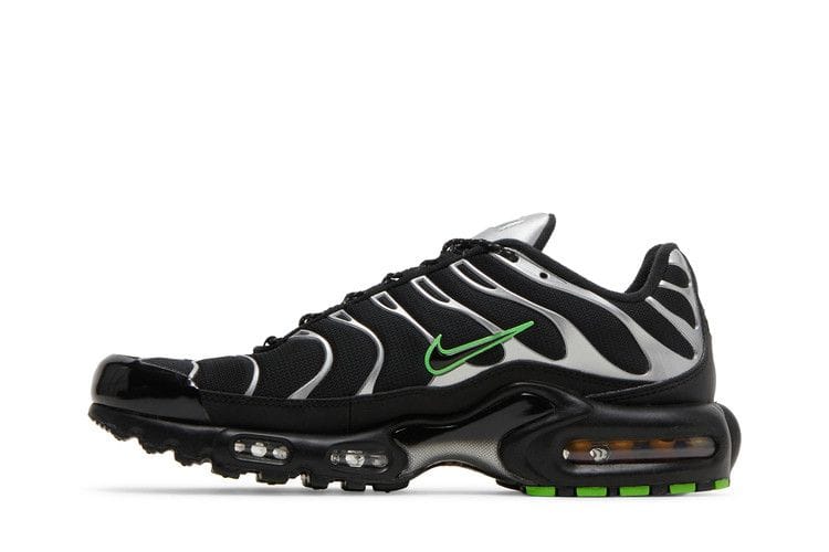 Men's Air Max Plus 'Black Silver Green Strike'