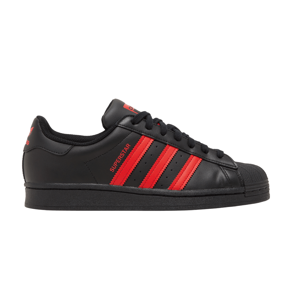 Men's Superstar 'Core Black Vivid Red'