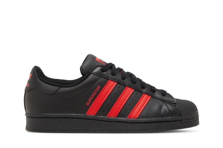 Men's Superstar 'Core Black Vivid Red'
