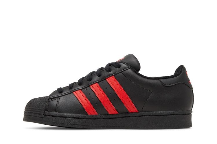 Men's Superstar 'Core Black Vivid Red'
