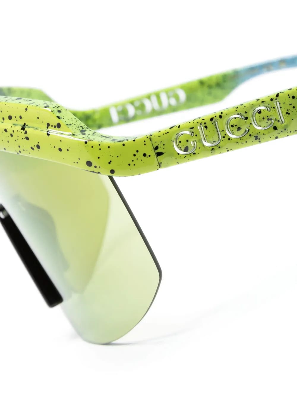 oversize-frame logo-embossed sunglasses