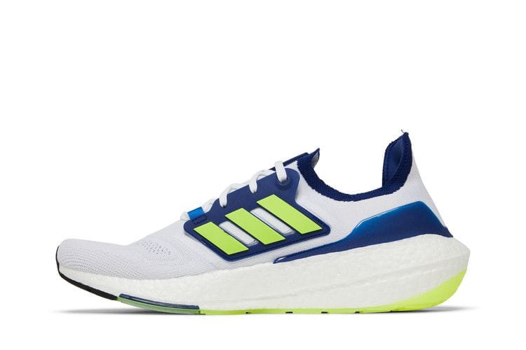 Men's UltraBoost 22 'White Solar Yellow Blue'