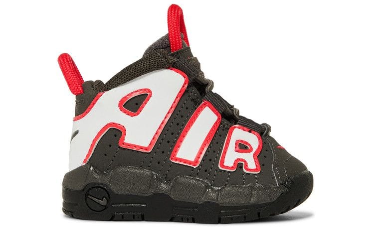 Air More Uptempo TD 'Medium Ash Siren Red White'