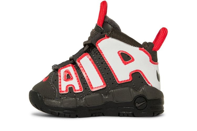 Air More Uptempo TD 'Medium Ash Siren Red White'