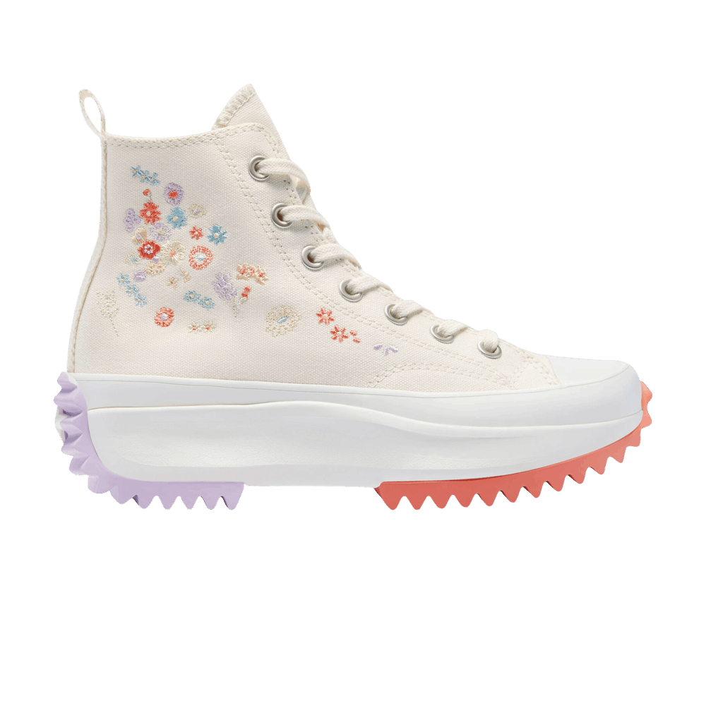 Men's Run Star Hike Platform High 'Embroidered Floral - Egret'