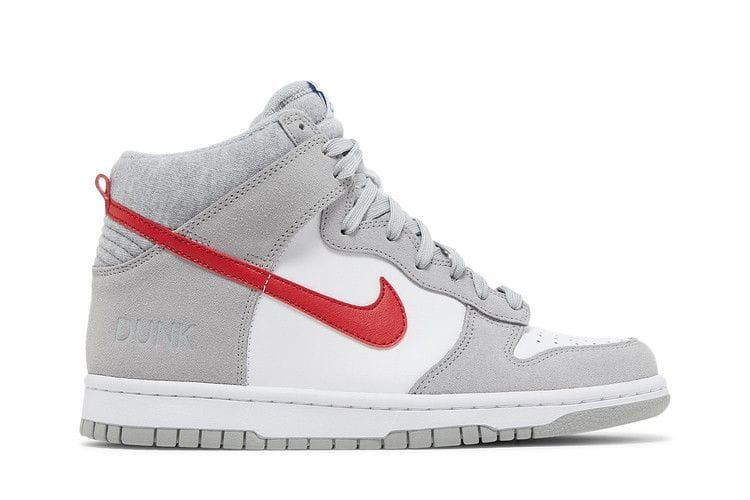 Dunk High SE GS 'Athletic Club - Light Smoke Grey Gym Red'