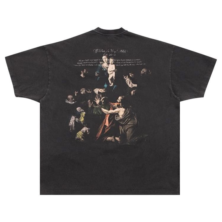 Off-White Stamp Mary Over Shorts-Sleeve T-Shirt Black/White