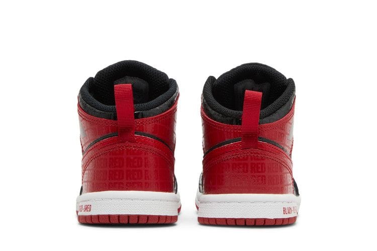 Air Jordan 1 Mid SS TD 'Black + Red = Bred'