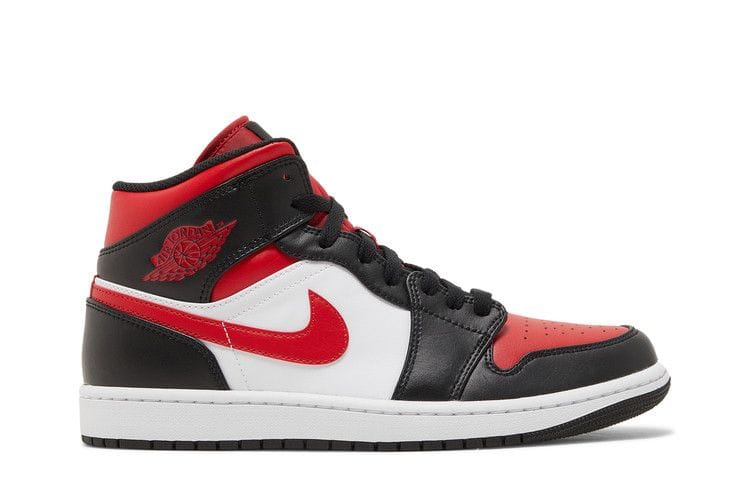 Men's Air Jordan 1 Mid 'Bred Toe'