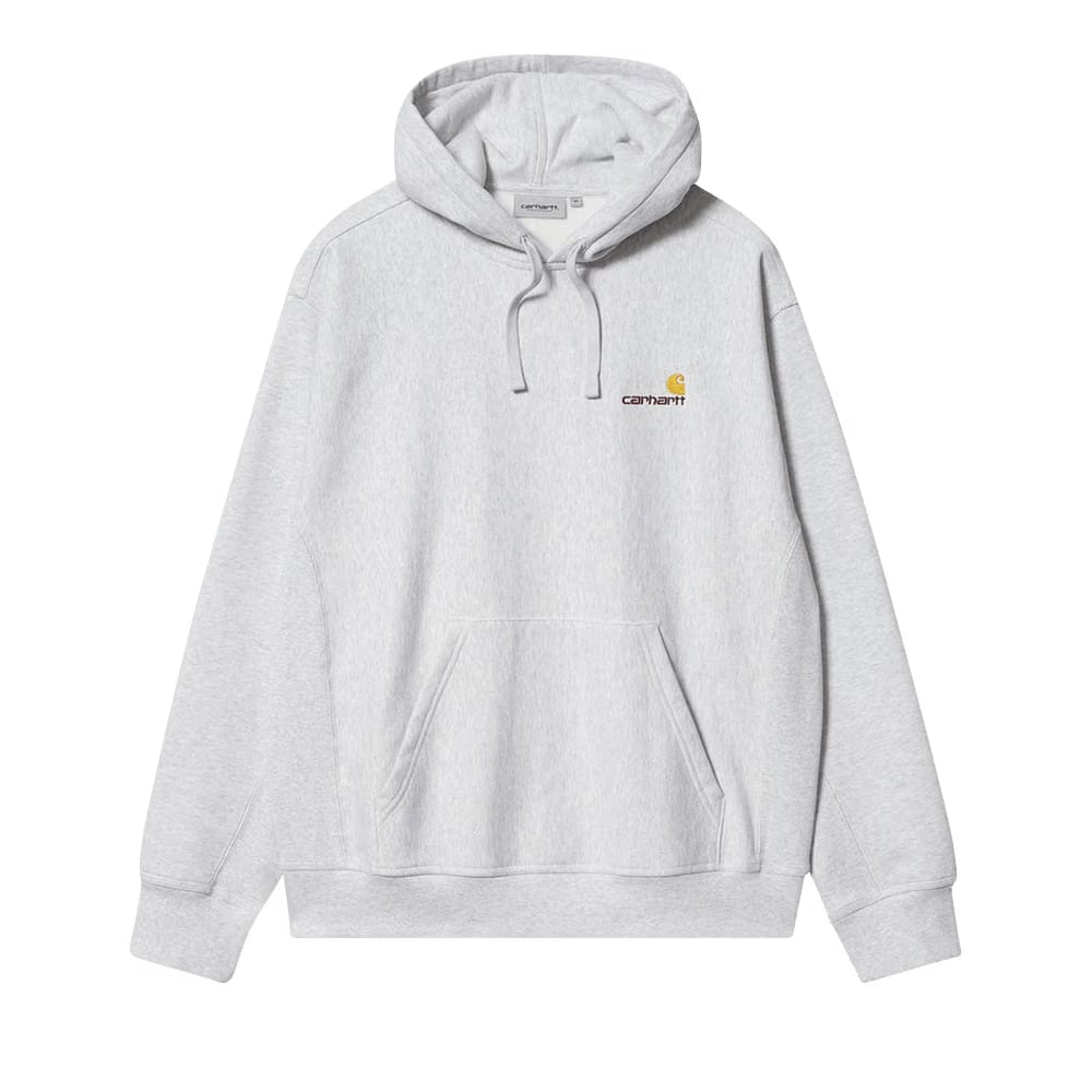 Carhartt WIP Hooded American Script Sweatshirt Grey