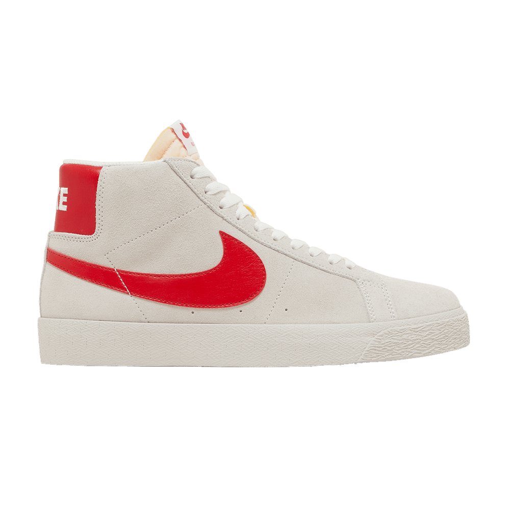 Men's Zoom Blazer Mid SB 'White University Red'