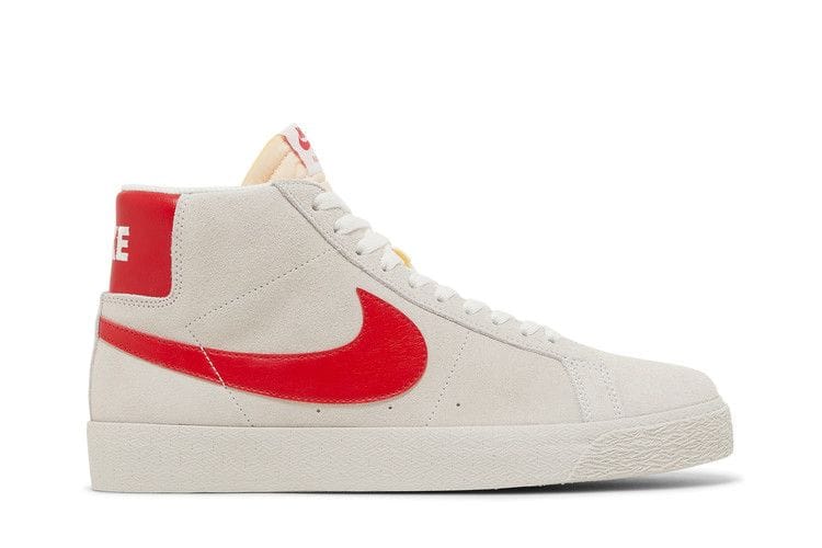 Men's Zoom Blazer Mid SB 'White University Red'