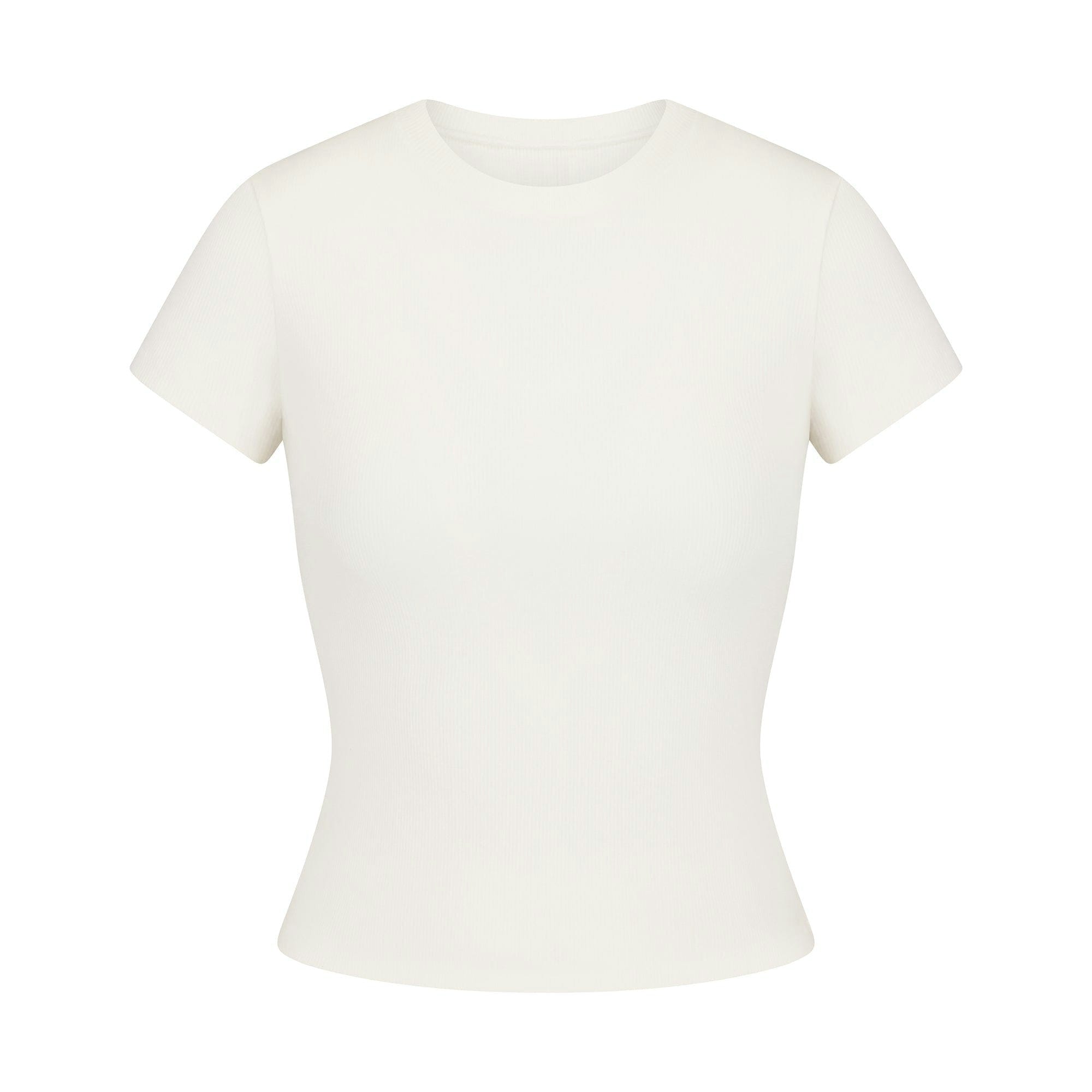 Skims Cotton Rib T - Shirt Marble